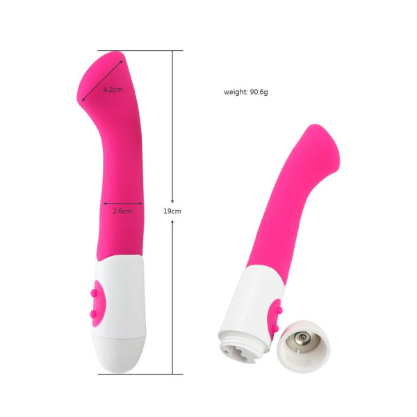 Vibromasseur rose tête plate spécial point G 
